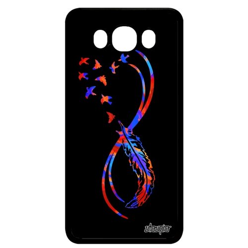 фото Чехол на телефон samsung galaxy j7 2016, "бесконечность" перо love utaupia