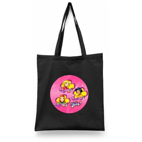 фото Сумка-шоппер унисекс каждому своё "тотали спайс/totally spies/мультсериал" белая