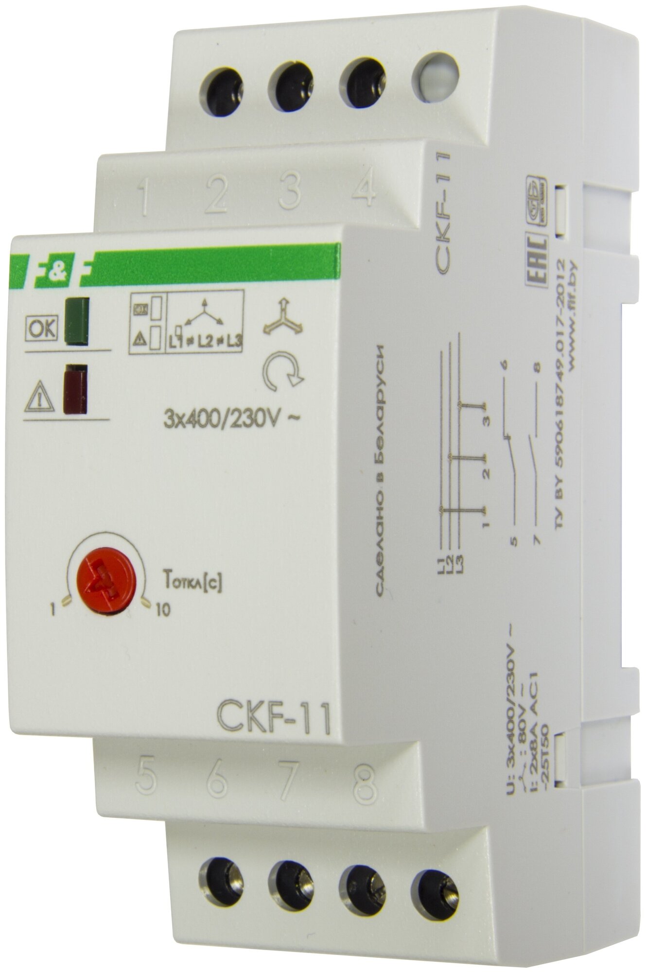 Реле контроля фаз для сетей с изолированной нейтралью CKF-11 ЕА04.004.003