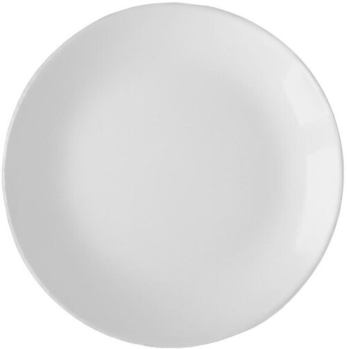 Тарелка десертная 195мм, белая, опаловое стекло Сфера 6шт/уп