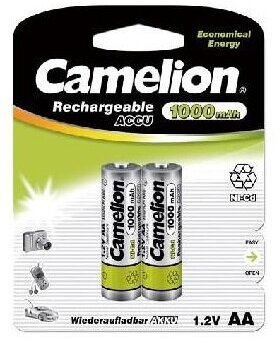 CAMELION NCAA1000BP2 Батарейка Ni-Cd Camelion Rechargeable AA 1,2V NC-AA1000BP2