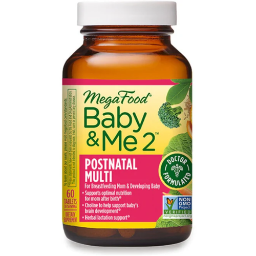 MegaFood Baby & Me 2 Postnatal Multi - Postnatal Vitamins, 60 таблеток