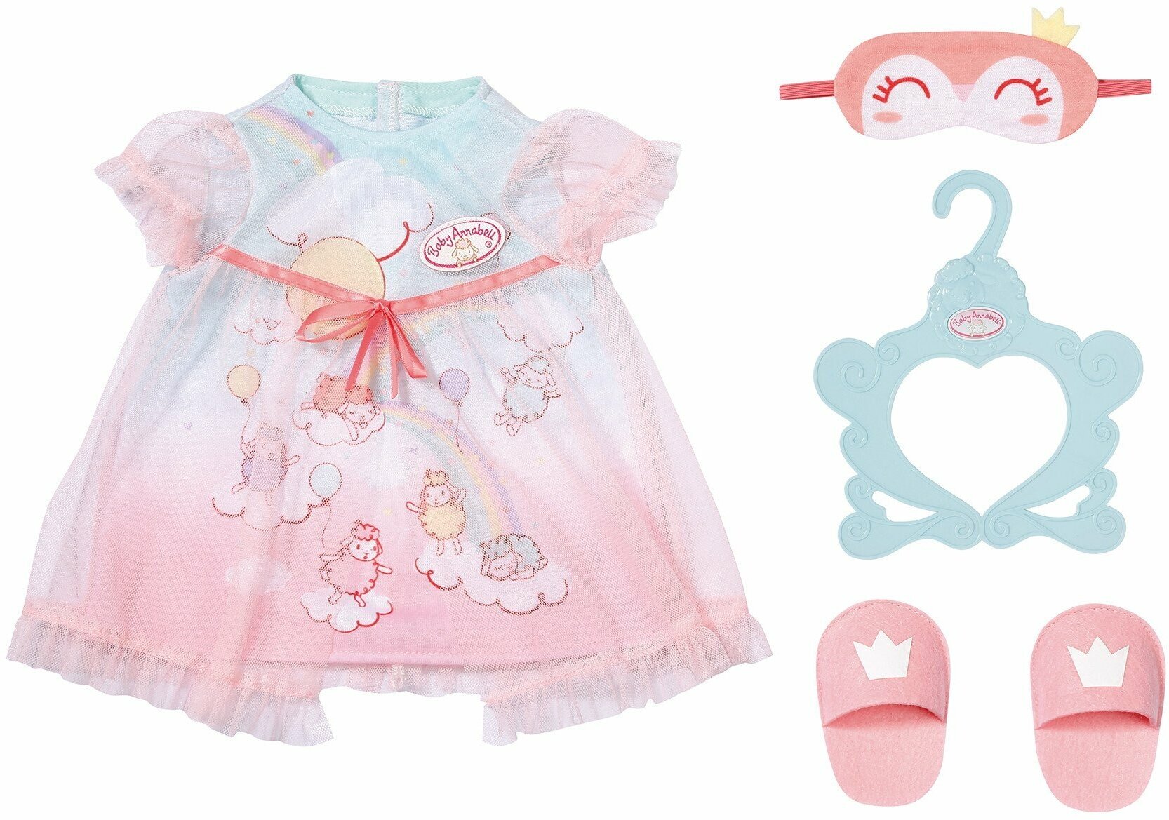 Одежда для кукол Беби Аннабель 705-537 набор для сна для пупса 43 см Baby Annabell