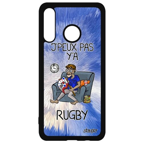 фото Чехол для мобильного huawei p30 lite, "не могу - смотрю регби!" болельщик шутка utaupia