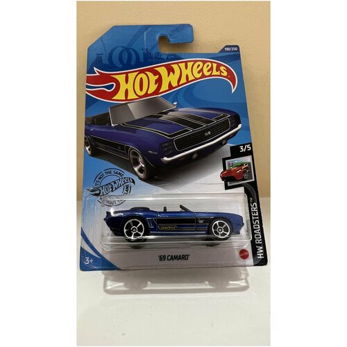 Hot Wheels Редкая модель 69 CAMARO из серии HW ROADSTERS