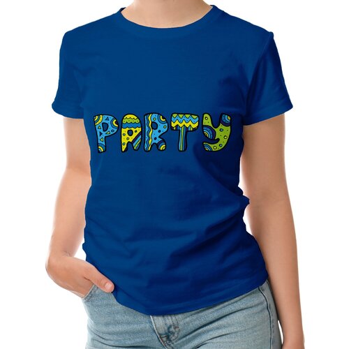 фото Футболка roly, размер l, синий