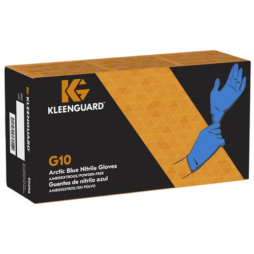 57373 Перчатки хозяйственные, нитриловые G10 BlueNitrile р-р L, толщина 0,12 мм, 100 шт, Kleenguard
