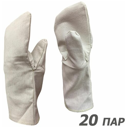рукавицы утепленные размер 10 20 пар, Рукавицы х/б двунитка с двойным наладонником (пл.240 гр/м2), размер 2