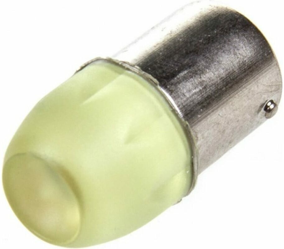 Автолампа диод S25 P21W 3 SMD диода BA15s 1-контурная жёлтая SKYWAY S08201252