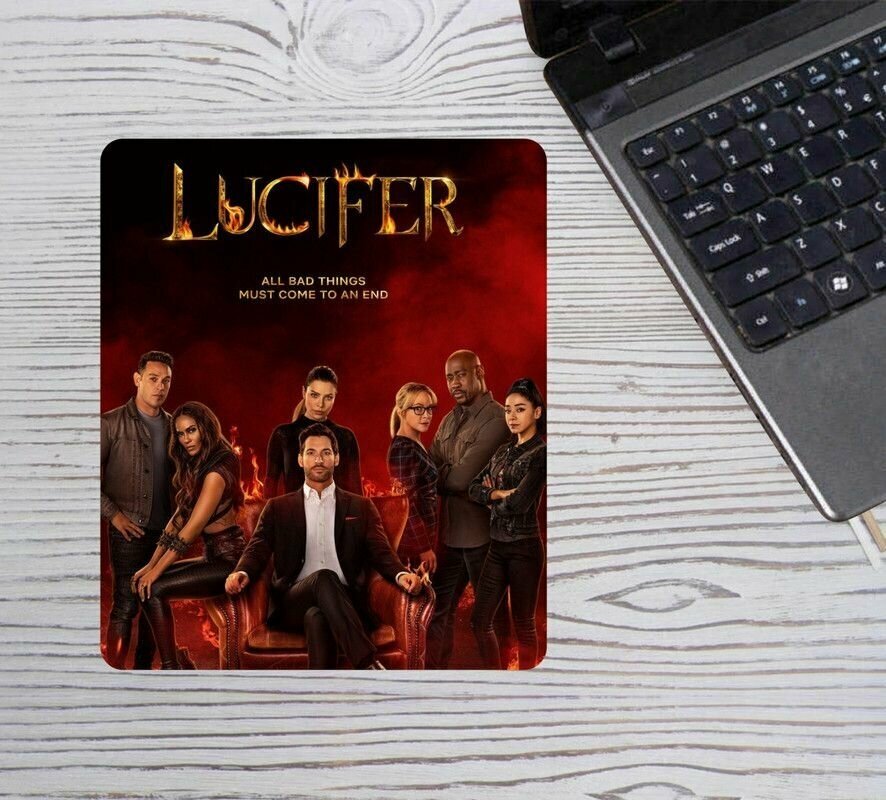 Коврик для мыши BUGRIKSHOP принт "Сериал Люцифер, Lucifer" - 0025