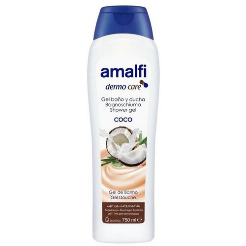 AMALFI гель для ванн и душа Кокосовый Cocunut Milk, для всех типов кожи амалфи amalfi dermo care гель для ванны и душа coco 750 мл