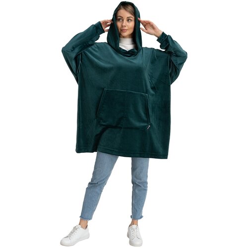Blanket Hoodie Travel Emerald