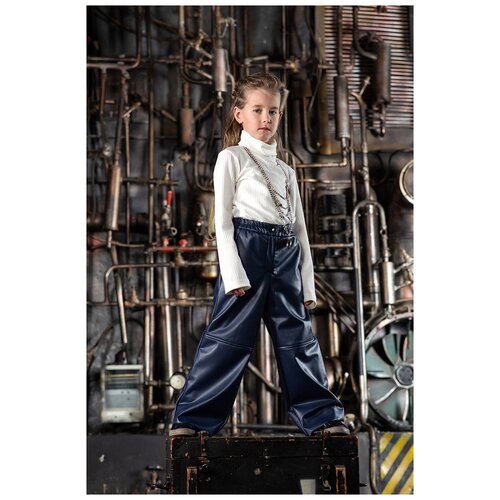 фото Брюки leya.me, размер 98, синий