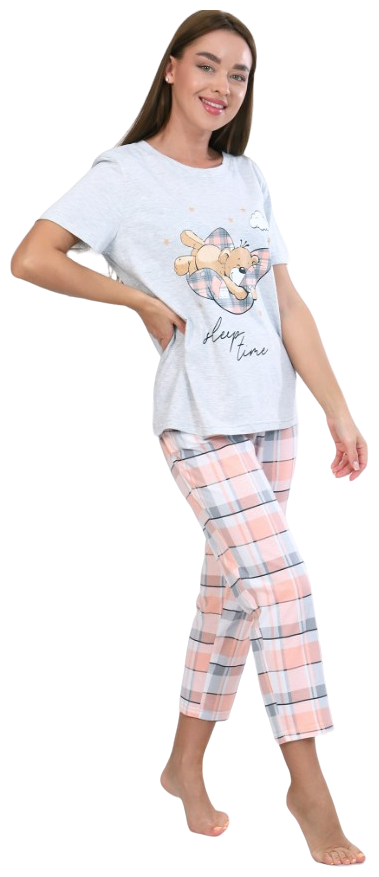 Пижама женская хлопок (футболка брюки) - фотография № 8