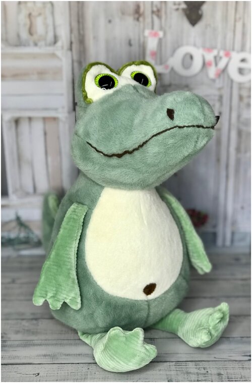 Мягкая игрушка Крокодил , зелёный ,30 см