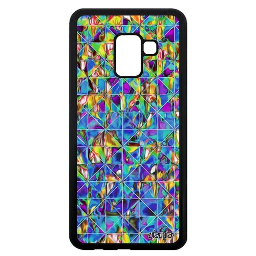 фото Чехол на телефон samsung galaxy a8 2018, "плиточный мотив" мрамор квадрат utaupia