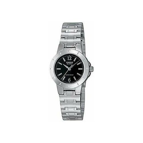 Наручные часы CASIO Collection, серебряный, черный наручные часы casio collection ltp 1314d 1a черный серебряный