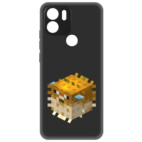 Чехол-накладка Krutoff Soft Case Minecraft-Иглобрюх для Xiaomi Redmi A1+ черный чехол накладка krutoff soft case minecraft иглобрюх для xiaomi 13t черный