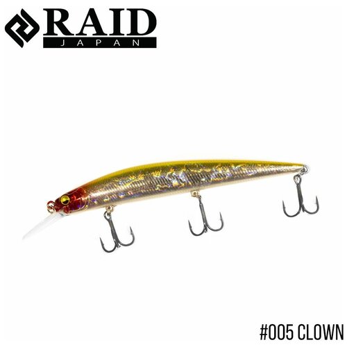 Воблер Raid Level Minnow Plus 125mm, 14g #005 Clown