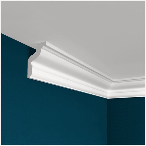 Изображение товара Потолочный карниз Перфект Plus P22, 4.2 x 2.9 x 200 см, дюрополимер, под покраску, водостойкий, под подсветку, 1 шт