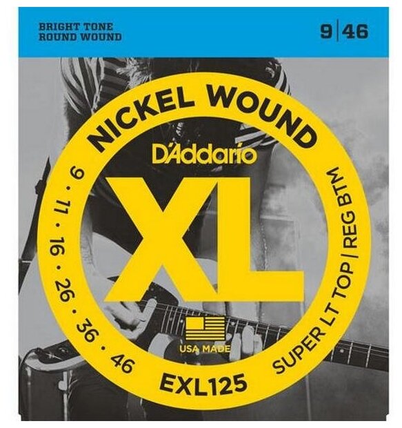 D'Addario Струны D'Addario Nickel Wound 9-46 (EXL125XL)