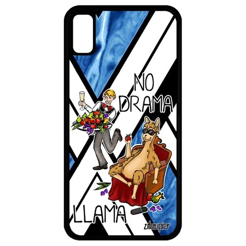 фото Чехол для смартфона iphone xr, "no drama lama" комичный юмор utaupia