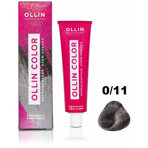 перманентная крем краска для волос ollin color 100мл 0 11 корректор пепельный OLLIN Professional Color перманентная крем-краска для волос, 0/11 корректор пепельный, 100 мл