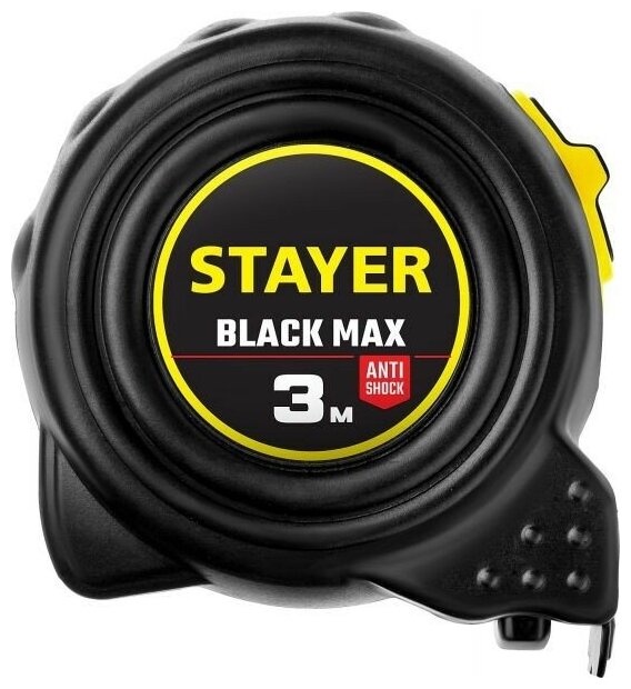 Рулетка Stayer Professional Black Max 3 м - фотография № 1