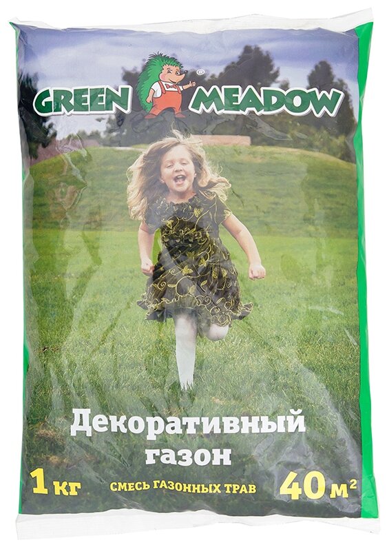 Смесь семян GREEN MEADOW Декоративный стандартный газон 1 кг