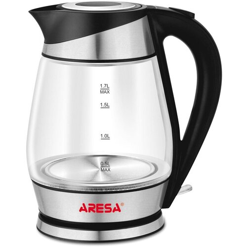 Чайник Aresa AR-3441 17л 2000вт стекло черный 423000₽