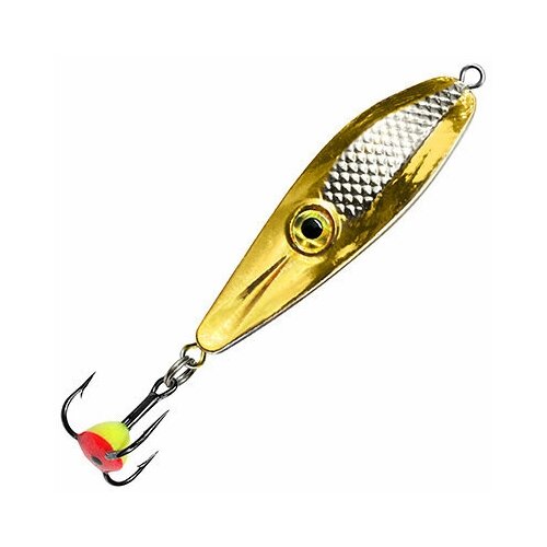 фото Блесна для рыбалки зимняя aqua око new 8,5g, цвет 06 (золото, серебро), 1 штука