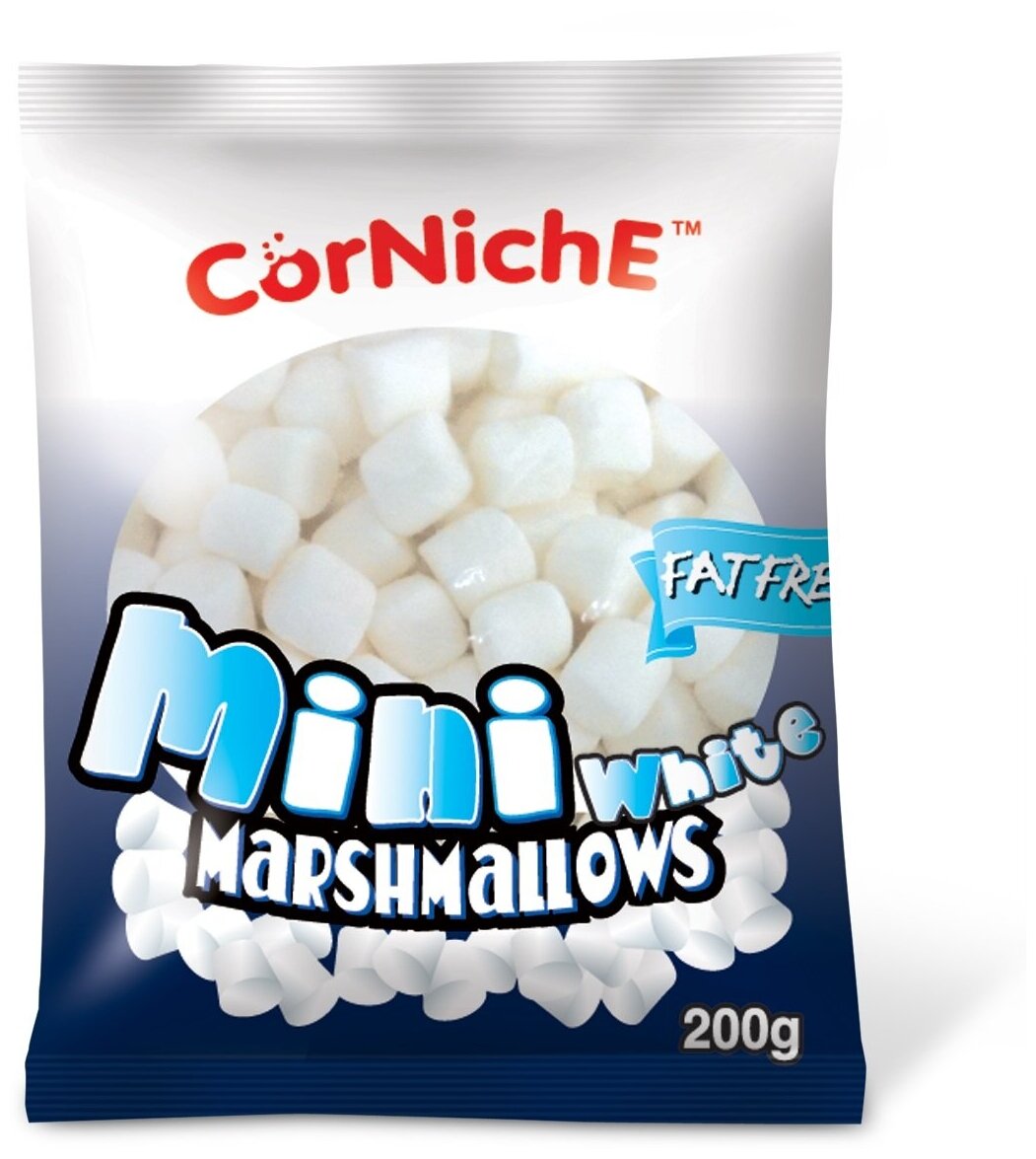 Маршмеллоу Мини белый (Marshmallows White) 200 г зефир - фотография № 4