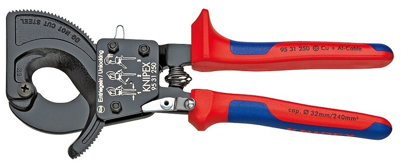 Knipex кабелерез типа трещетка KN-9531250