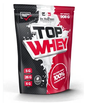 Протеин "Top Whey" от Dr Hoffman со вкусом "Сникерс" 908 грамм