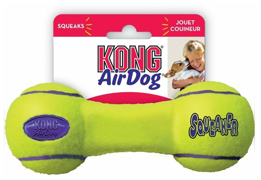 Игрушка Kong для собак, Air "Гантель" малая 13 см (26003) - фотография № 3