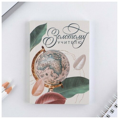 Блокнот Золотому учителю мягкая обложка А7 64 листа 650₽