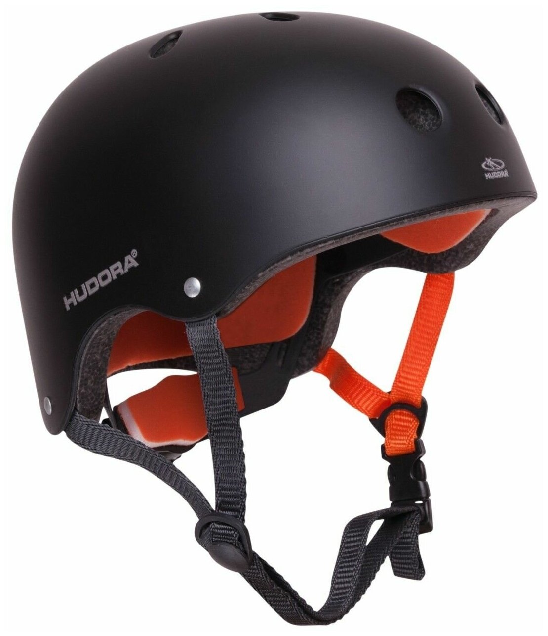 Шлем защитный HUDORA, Skaterhelm, 51-55, черный