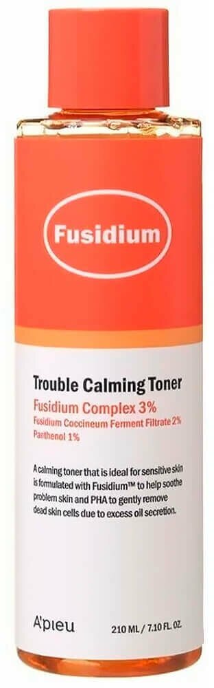 Apieu Fusidium Trouble Calming Toner Успокаивающий тонер против воспалений, 210 мл