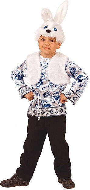 Батик Карнавальный костюм Зайчонок Ванятка, рост 122 см 5003-122-64