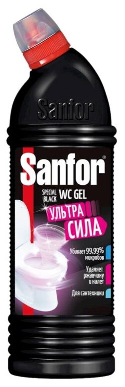 Cанитарно-гигиеническое cредство Sanfor WС гель speсial black 1000 г