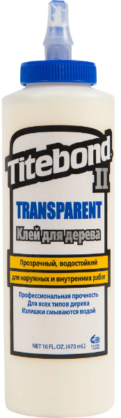 Titebond (Титебонд) Клей II столярный влагостойкий прозрачный 473 мл