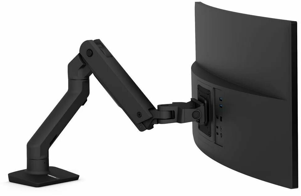 Ergotron 45-475-224 HX Desk Monitor Arm (black) кронштейн настольный для мониторов до 42, цвет черный