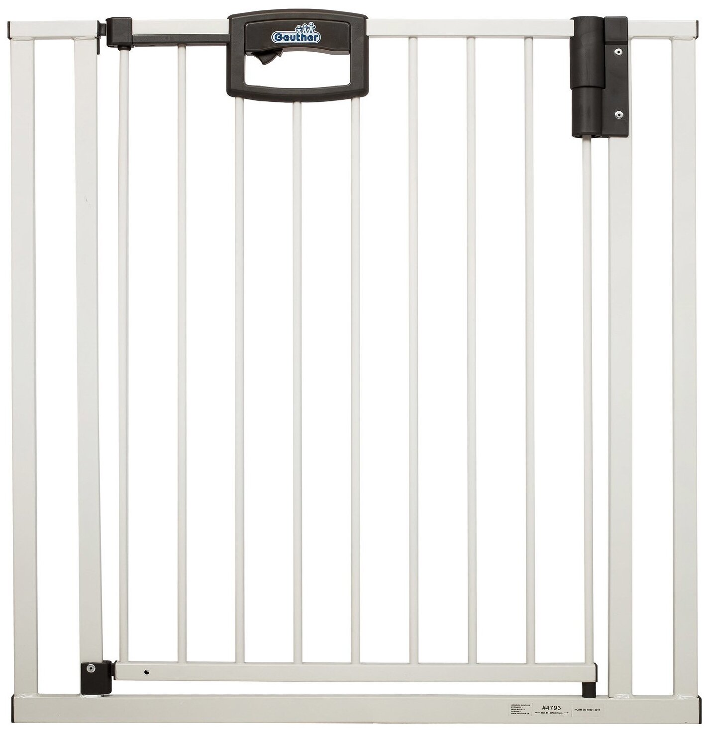 Geuther Ворота безопасности Metal EasyLock Plus 84.5 - 92.5 см