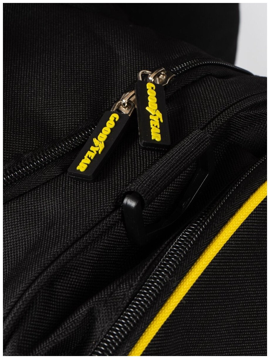 Дорожная сумка Goodyear, ручная кладь, черная - фотография № 8