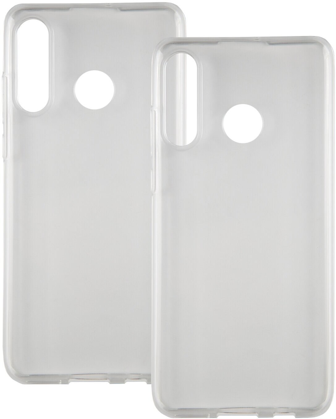 Накладка на Huawei P30 Lite/Силиконовый чехол для телефона Хуавей П30 Лайт/Бампер/Защита от царапин/Накладка силикон/Защитный чехол прозрачный, 2 шт.