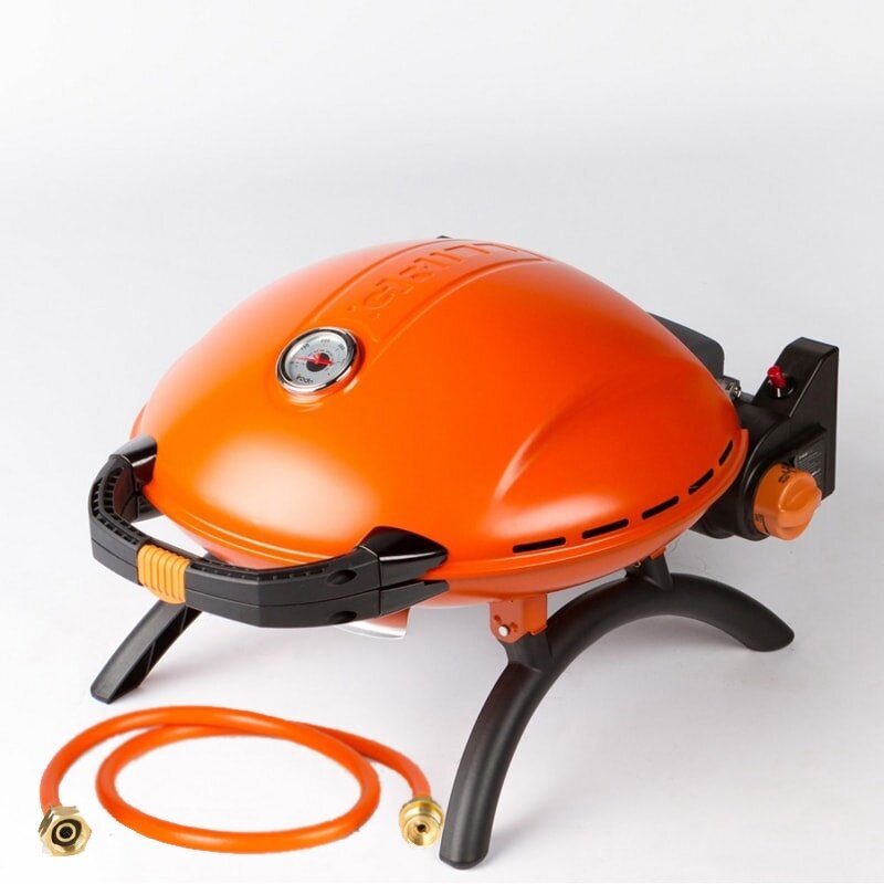 Газовый гриль O-GRILL 800T orange + адаптер А + шланг O-Hose в подарок - фотография № 1
