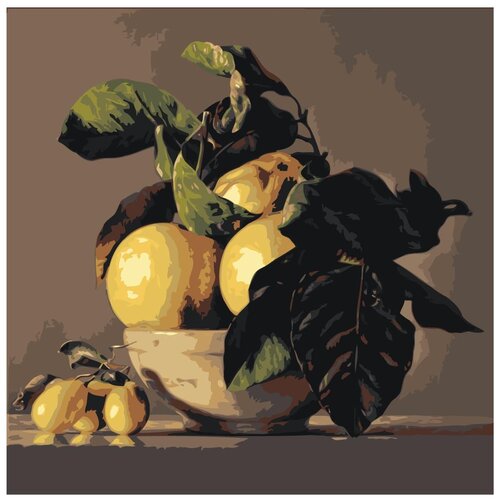 Картина по номерам «Лимоны», 40x40 см, Живопись по Номерам