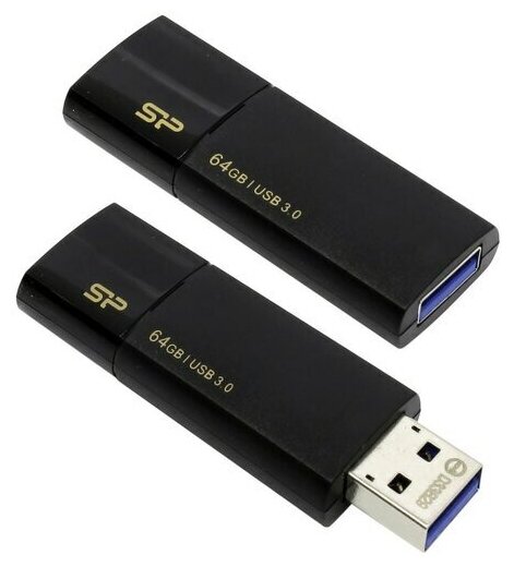 Флешка USB 64GB Silicon Power Blaze B30 SP064GBUF3B30V1K USB3.0 черный - фото №14