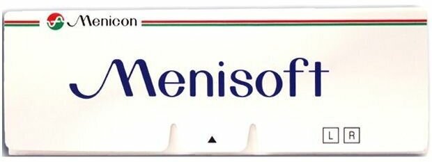 Контактные линзы Menicon Menisoft 3 линзы R. 8.6 -5.50, ежемесячные, прозрачные