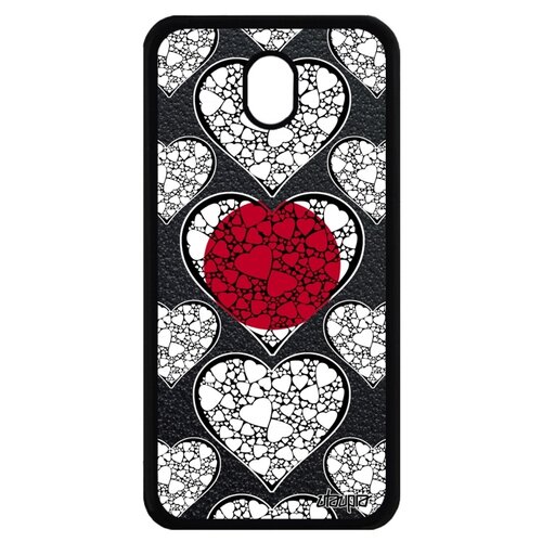 фото Чехол для смартфона galaxy j7 2017, "флаг японии с сердцем" страна патриот utaupia